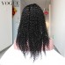 Brazilian Virgin Kinky Curly Wig Glueless Lace Front Human Hair Wig